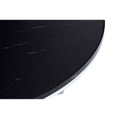 Allure Round Black Faux Marble Coffee Table