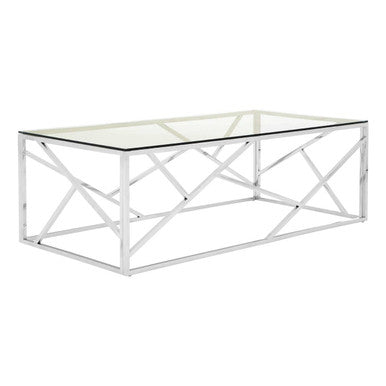 Allure Stainless Steel Geometric Coffee Table