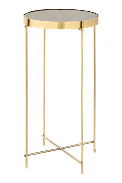 Allure Black Mirror Tall Side Table