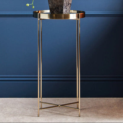 Allure Black Mirror Tall Side Table