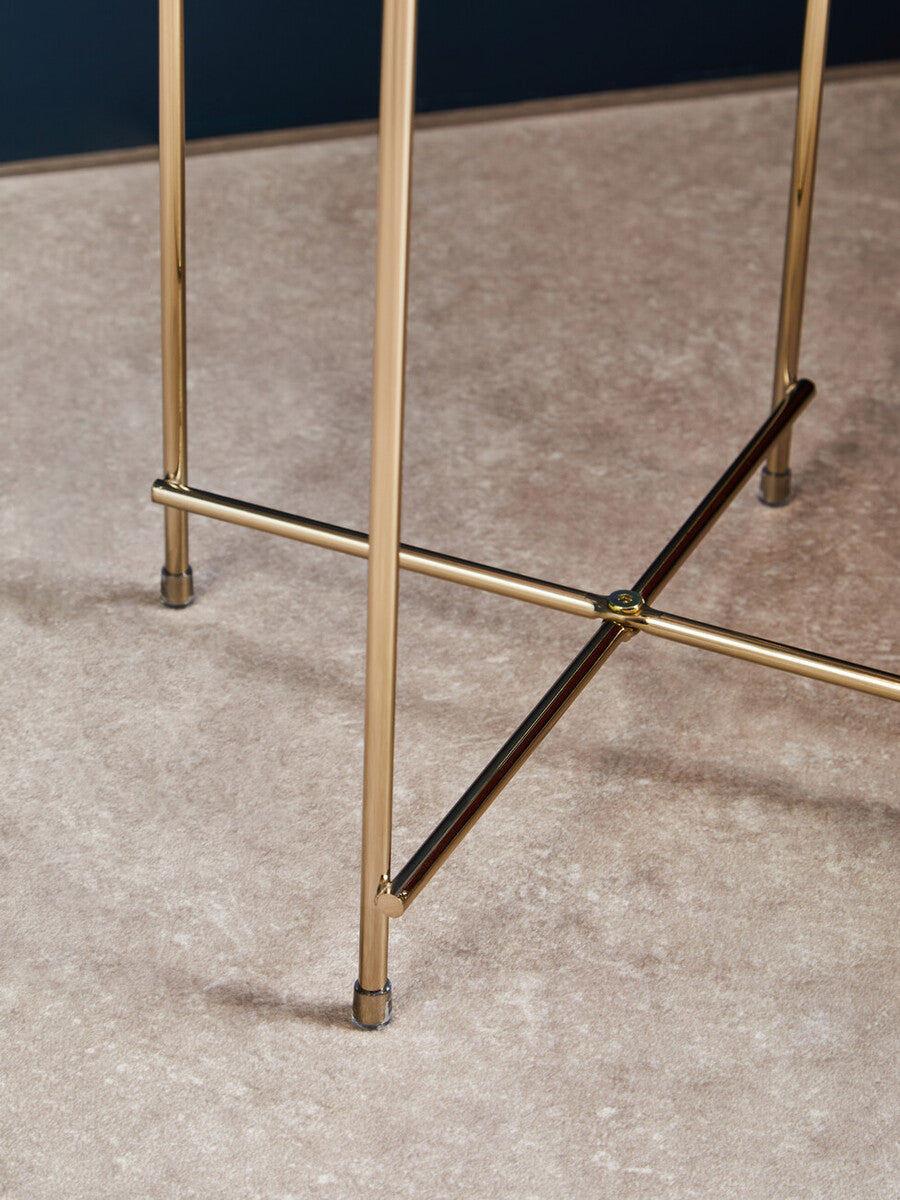 Allure Black Mirror Tall Side Table