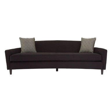Rania 3 Seat Black Dimity Fabric Sofa