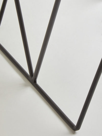 Shalimar Side Table With Matte Black Legs