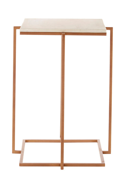 Shalimar Side Table With Gold Finish Legs