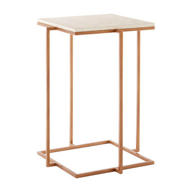 Shalimar Side Table With Gold Finish Legs