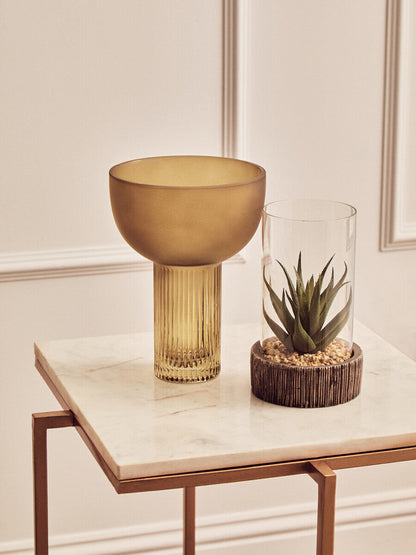 Shalimar Side Table With Gold Finish Legs