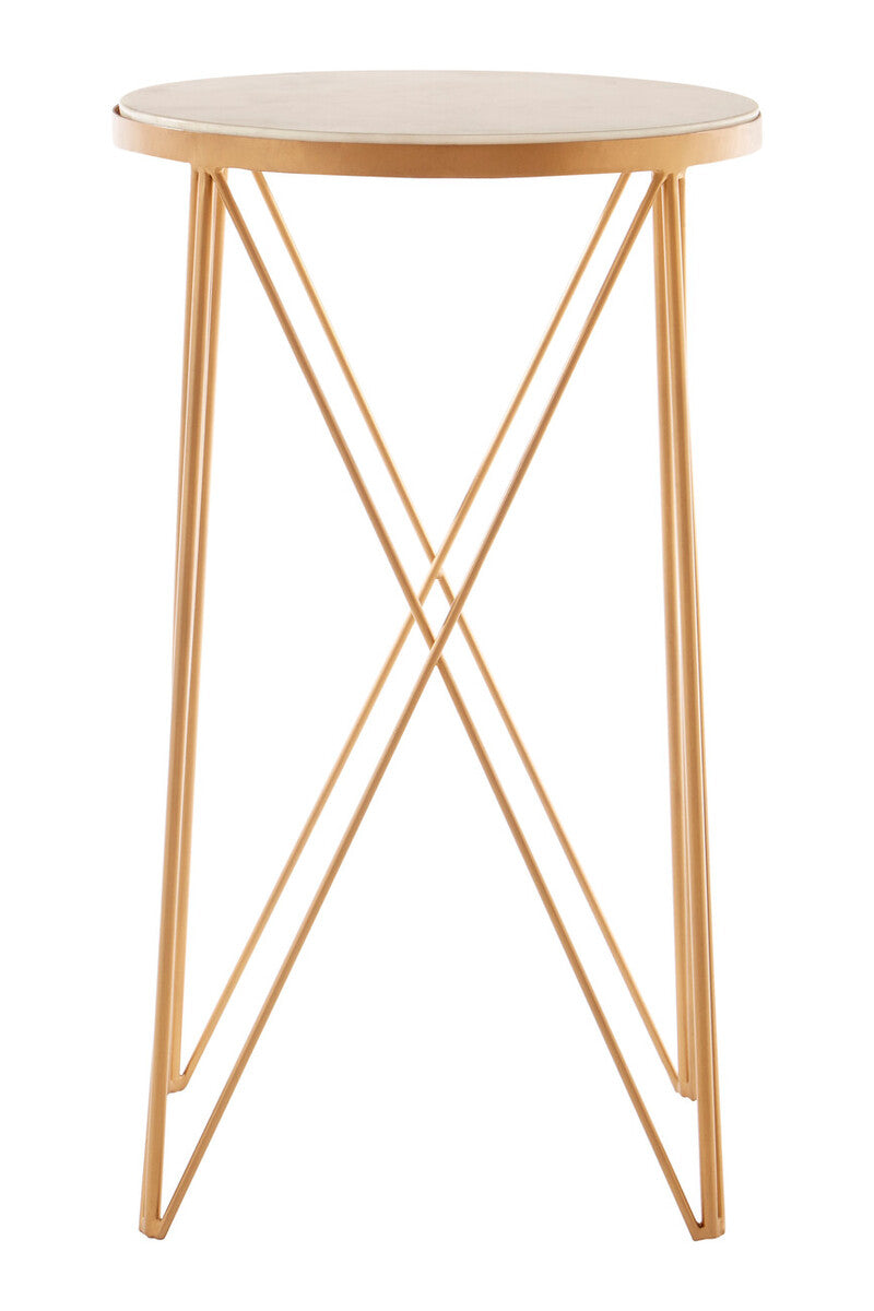 Shalimar Round Marble Top Side Table