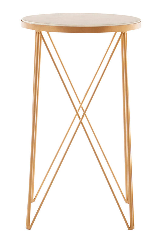 Shalimar Round Marble Top Side Table