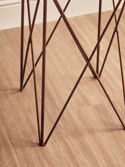 Shalimar Round Marble Top Side Table