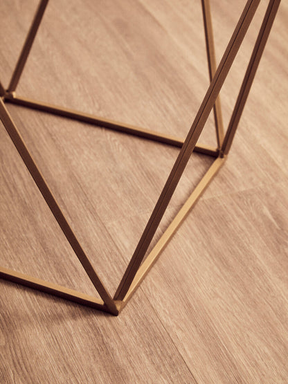 Shalimar Square Marble Top Side Table