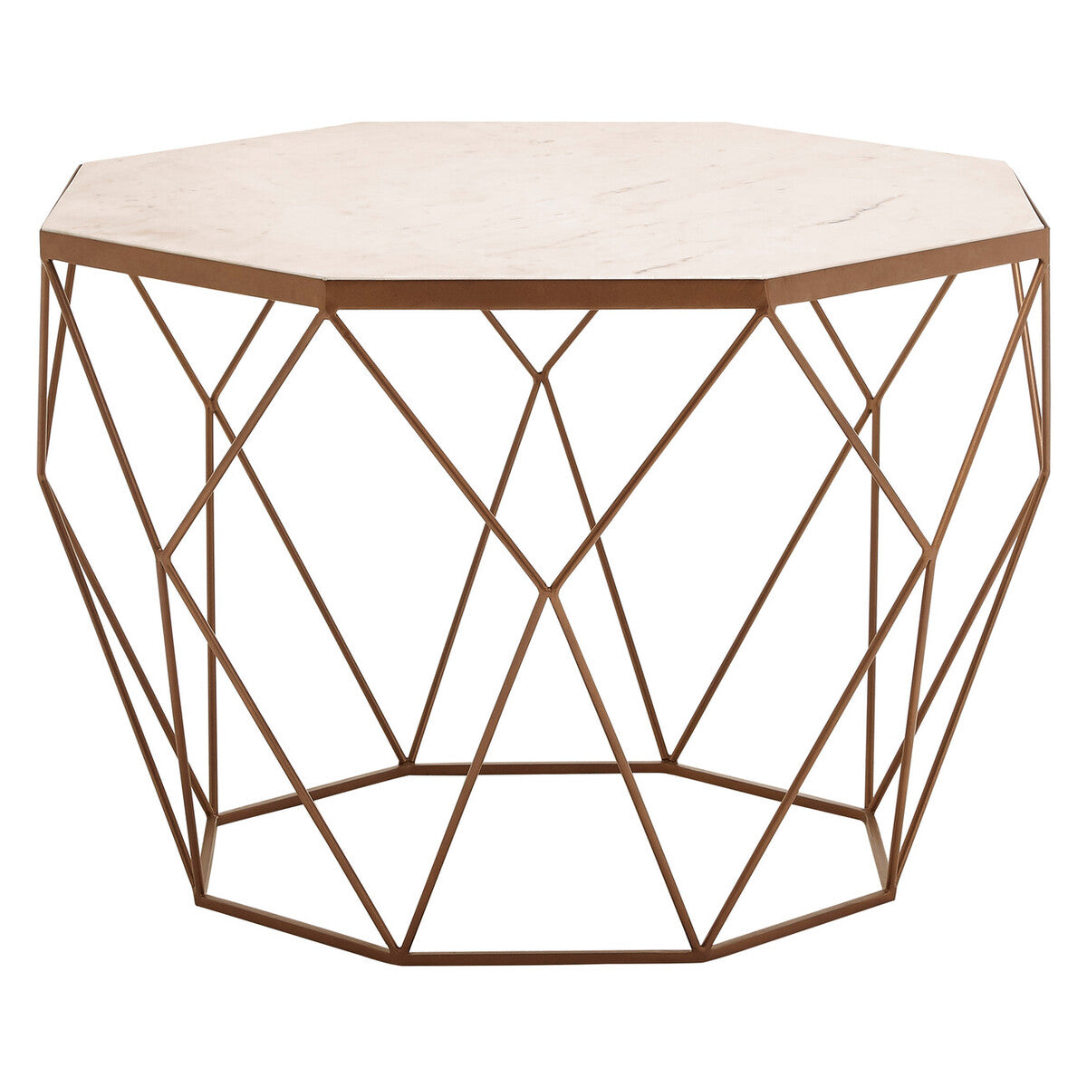 Shalimar Octagon White Marble Coffee Table