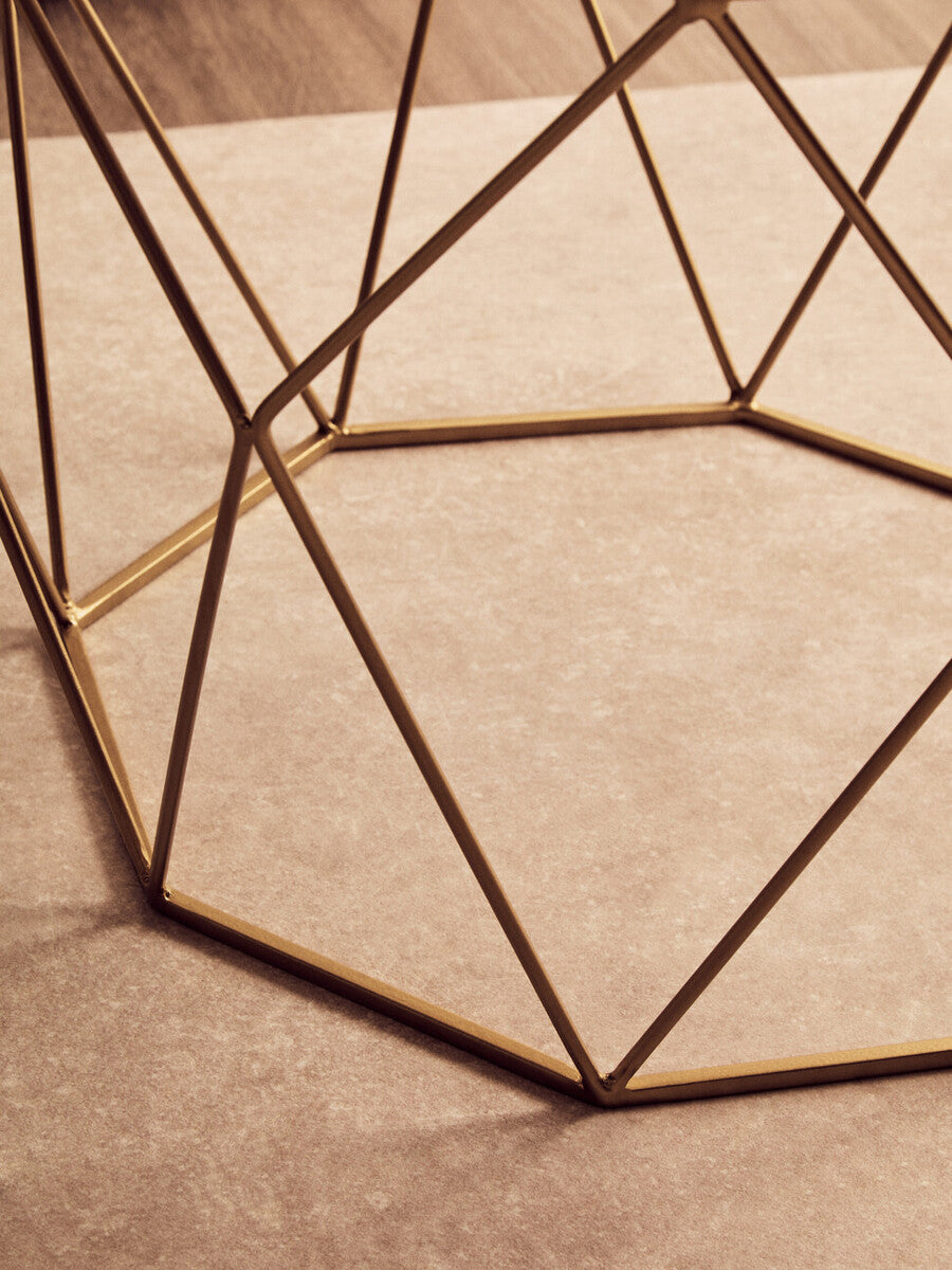 Shalimar Octagon White Marble Coffee Table