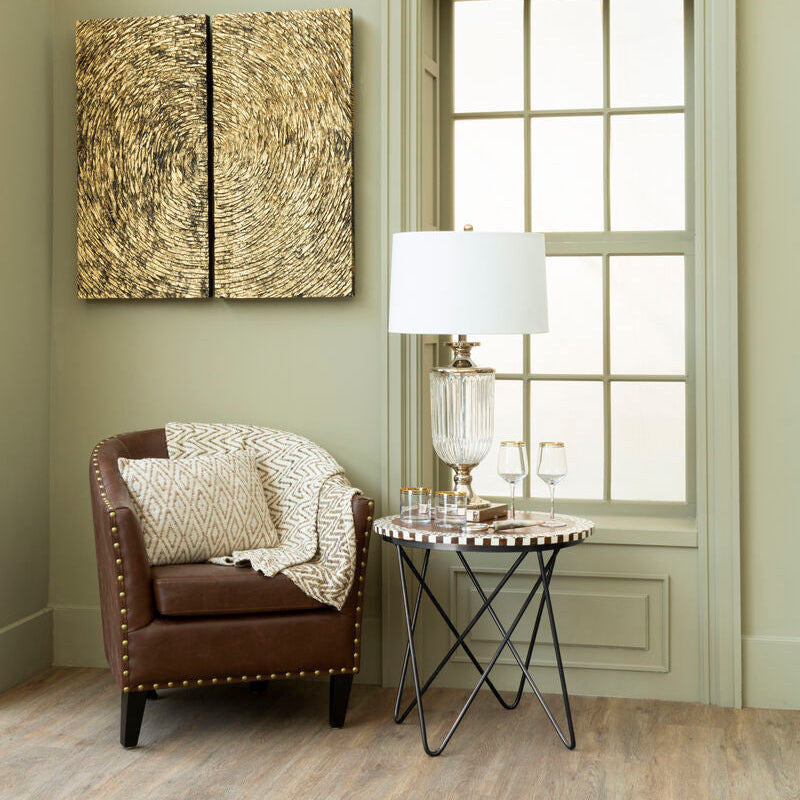 Artisan Round Acacia Wood Side Table