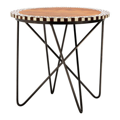Artisan Round Acacia Wood Side Table