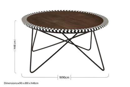 Artisan Acacia Wood Coffee Table