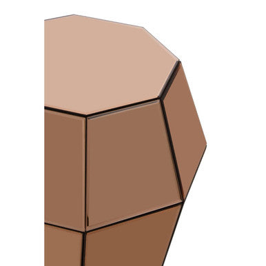 Kensington Townhouse Rose Gold Finish Side Table