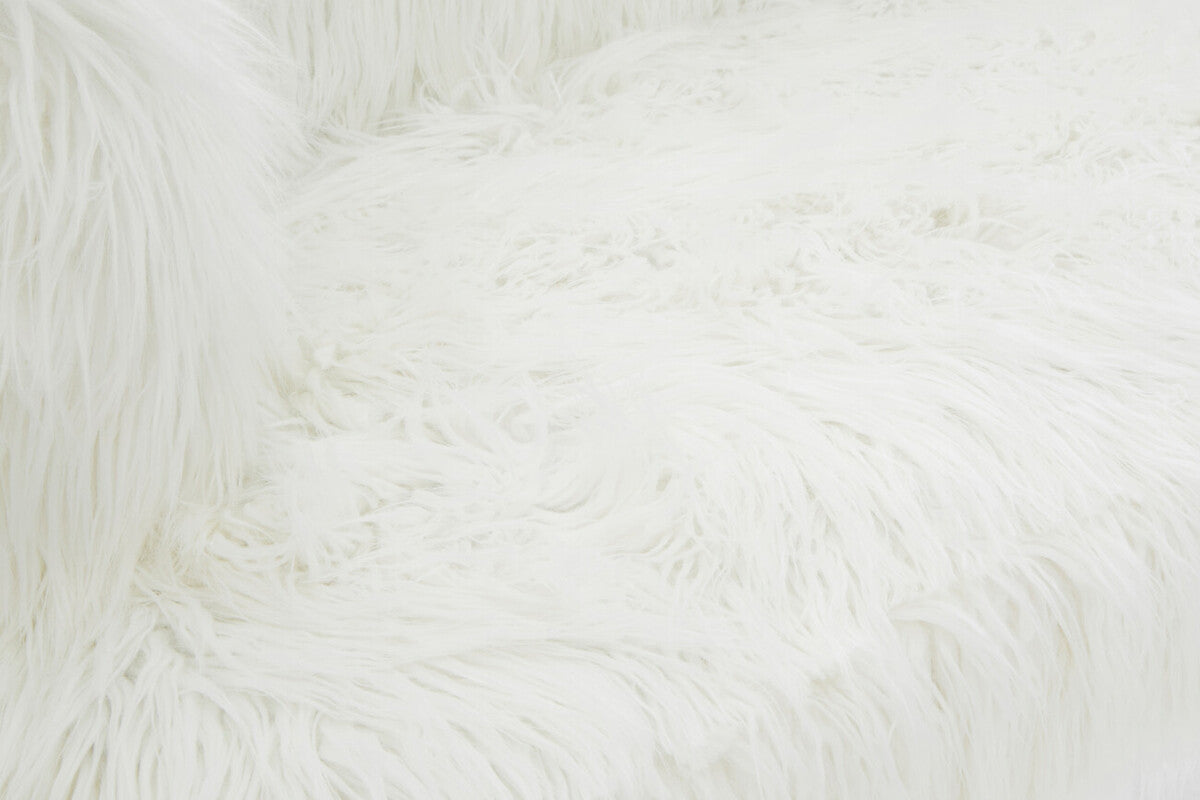 Clarence Fur Effect Sofa with Gold Legs