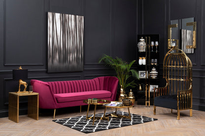 Alvaro Gold Set Of 2 Round Coffee Tables