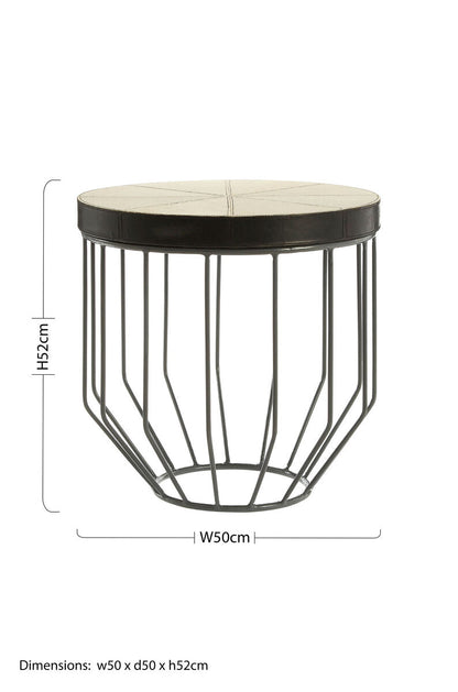 Kensington Townhouse Tall Iron Side Table