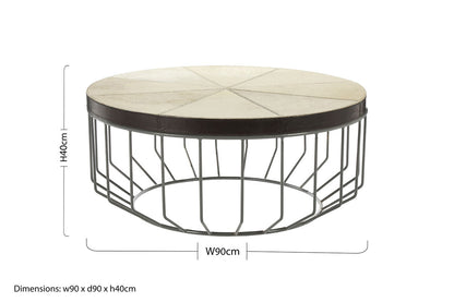 Kensington Townhouse Leather Coffee Table