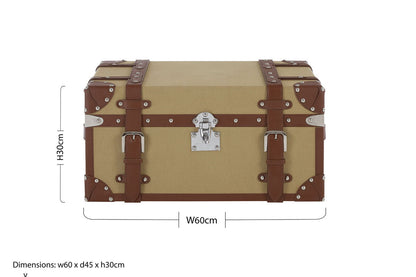 Columbus Small Canvas Storage Trunk