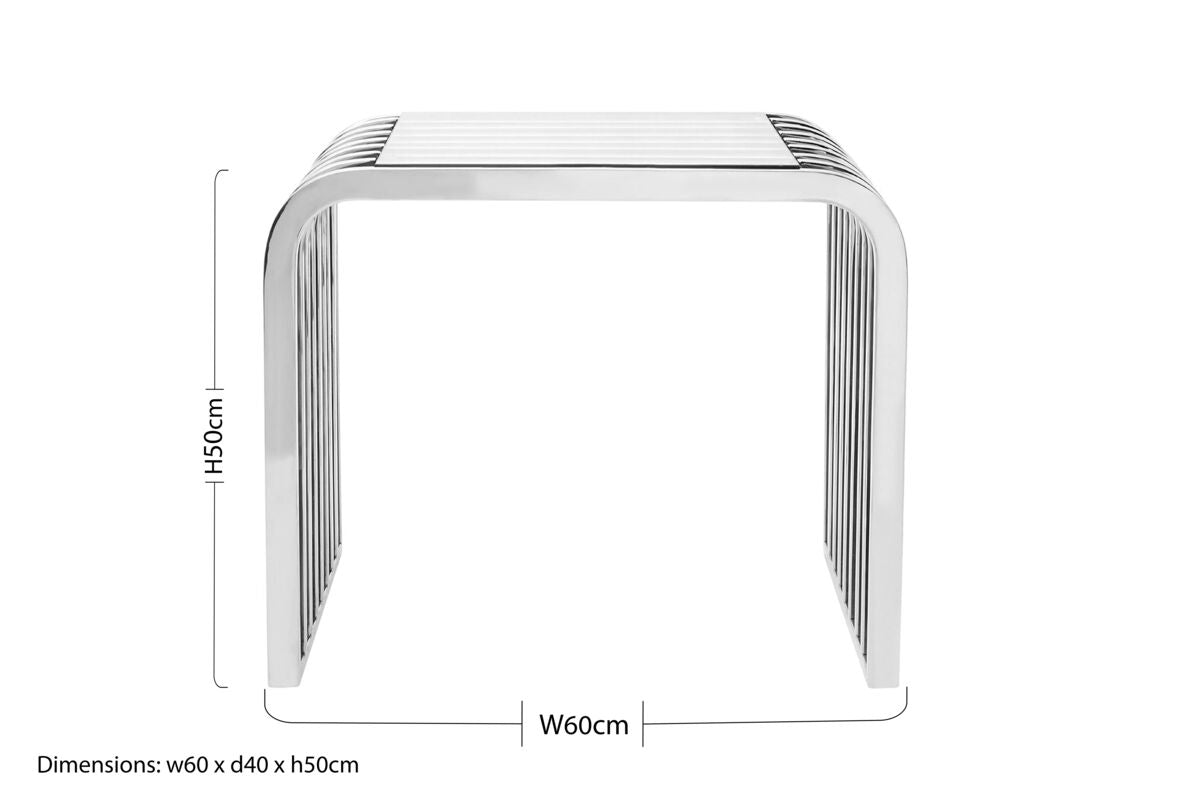 Vogue Slatted End Table