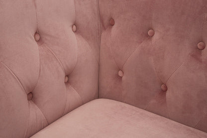 3 Seater Pink Velvet Sofa | Vogue