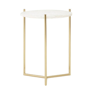 Macy round side table