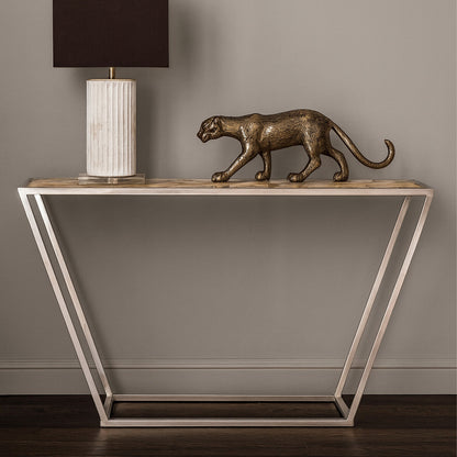 Vita White Agate Console Table