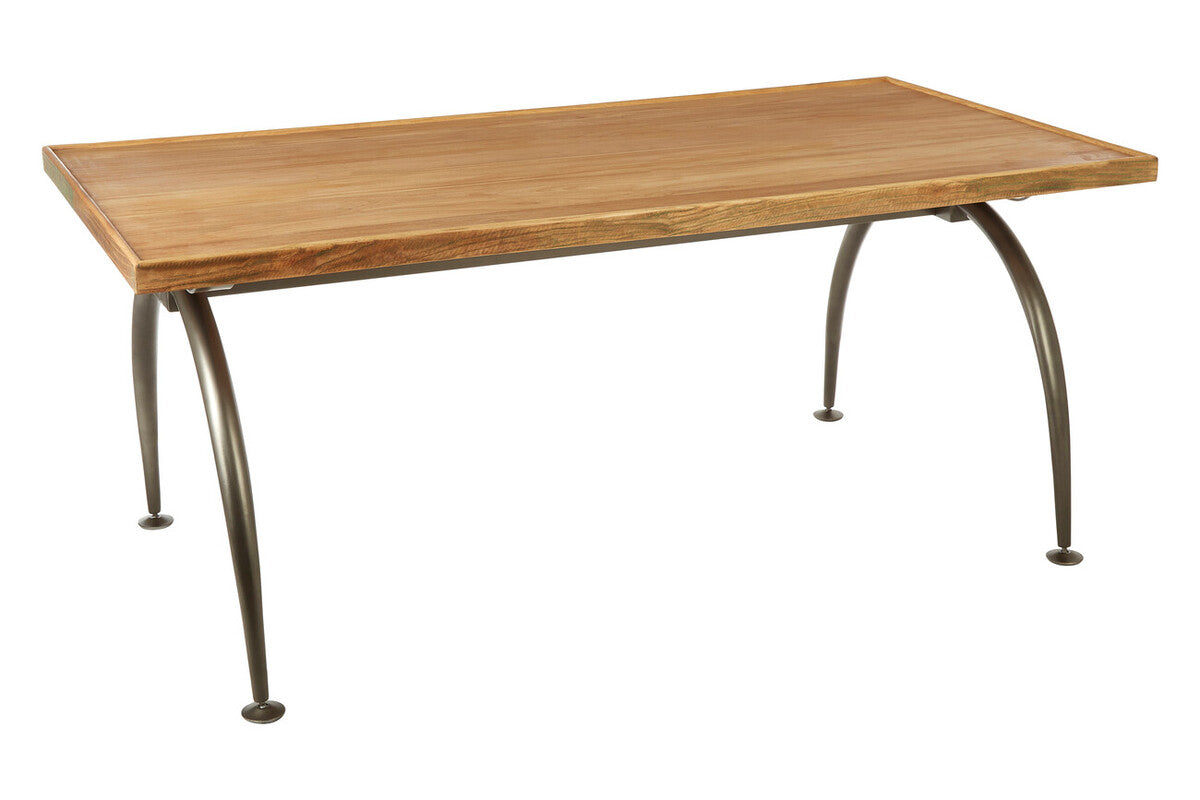 New Foundry Dining Table With Elm Wood Top