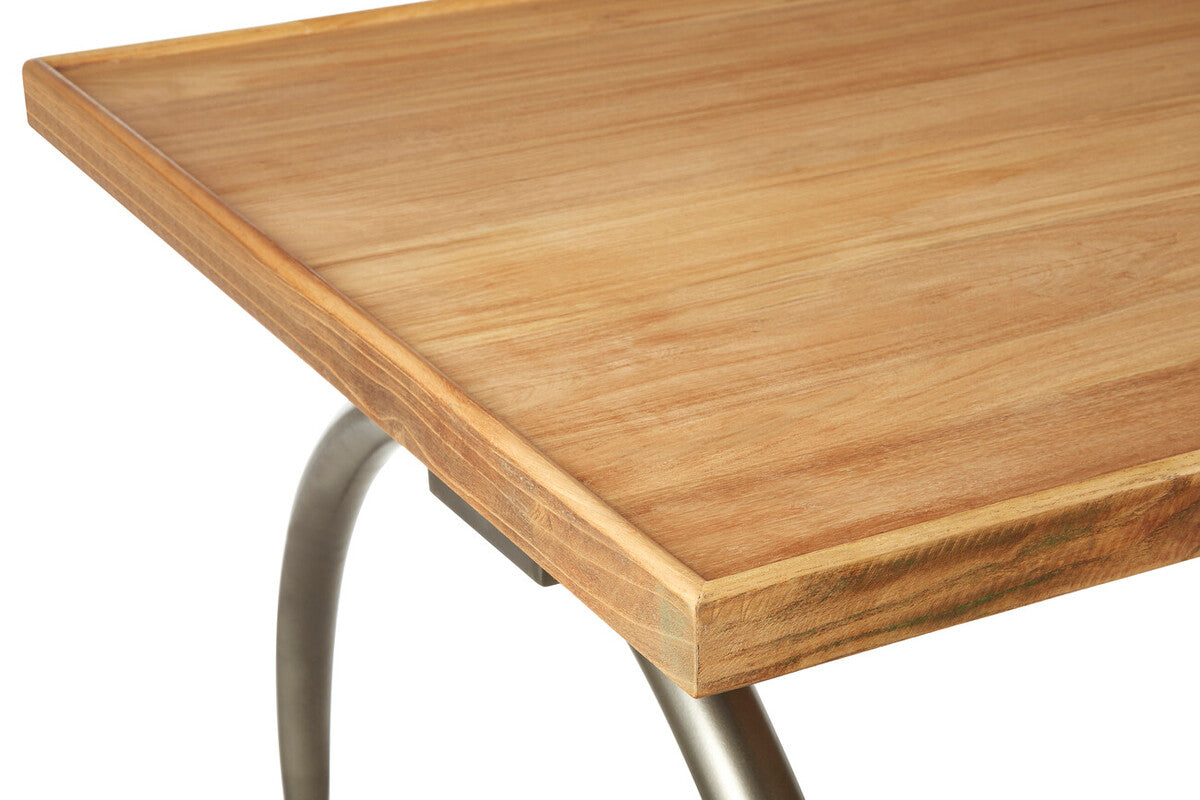 New Foundry Dining Table With Elm Wood Top