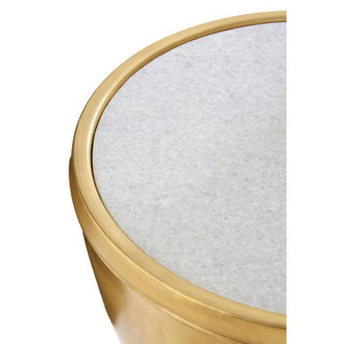 Crest Gold Bowl Shaped Side Table