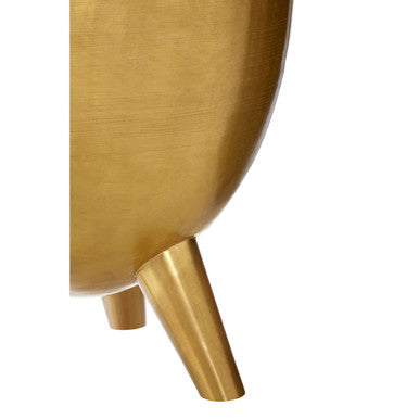 Crest Gold Bowl Shaped Side Table