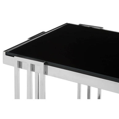 Novo Silver U Shaped Side Table