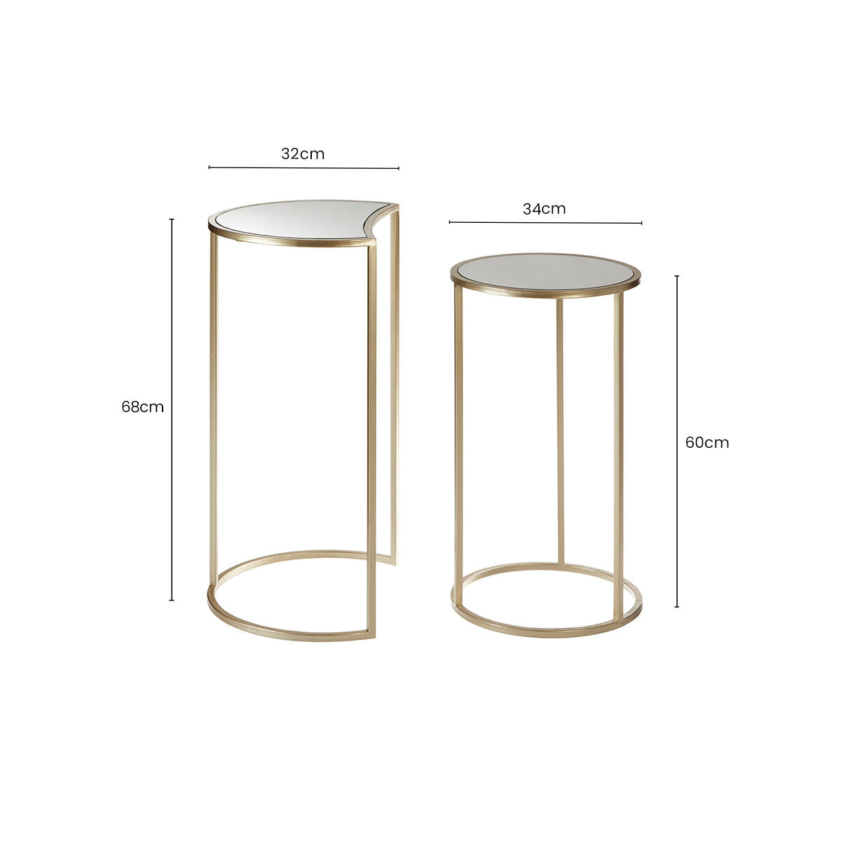Avantis Set of 2 Nesting Side Tables