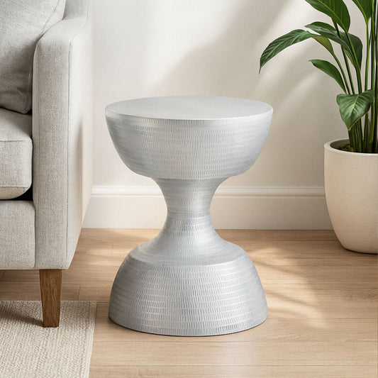 Matin Small Textured Aluminium Side Table