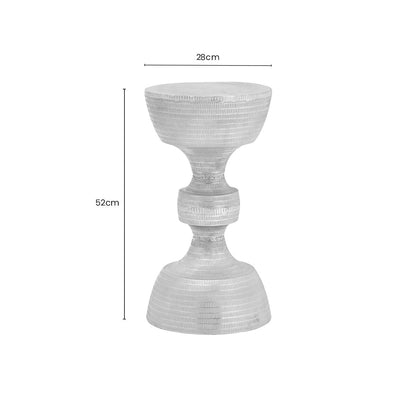 Matin Large Textured Aluminium Side Table