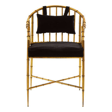Monroe Gold Frame Accent Armchair