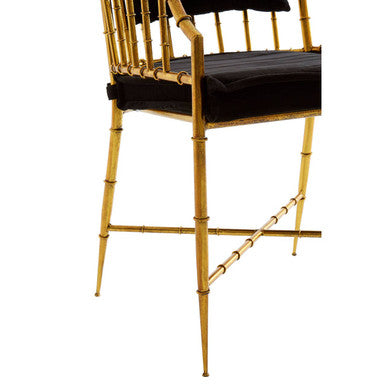 Monroe Gold Frame Accent Armchair