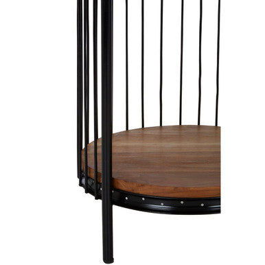 Mantis Medium 3 Tier Black Birdcage Shelf Unit