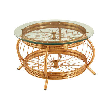Mantis Gold Finish Coffee Table