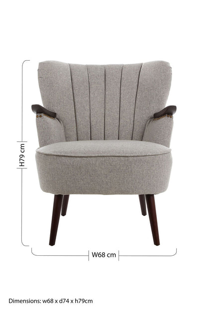 Hampstead Taupe Fabric Armchair