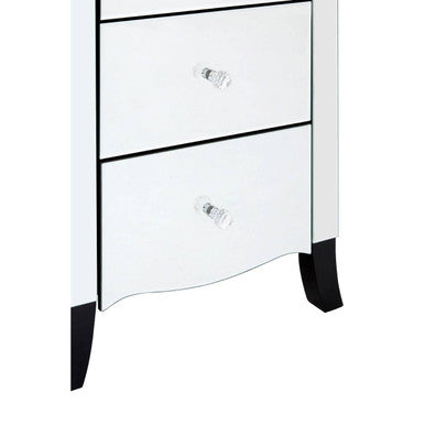 Graciela Chest of 5 Drawer With Mirror Frame