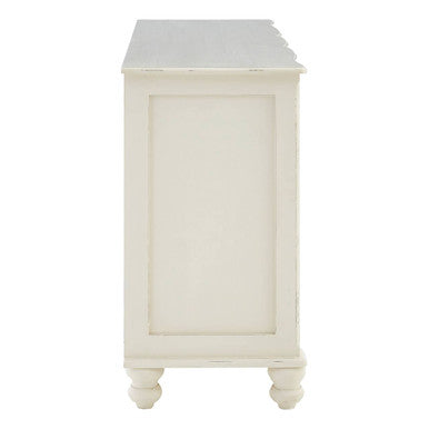 Loire 6 Drawer White Sideboard