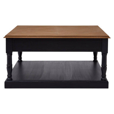 Loire 1 Drawer Black Coffee Table