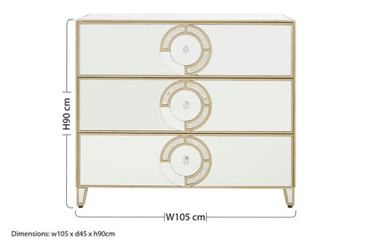 Knightsbridge 3 Drawer Unit