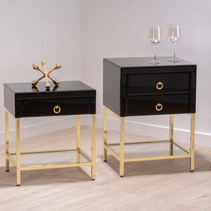 Kensington Townhouse Black And Gold Side Table