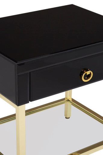 Kensington Townhouse Black And Gold Side Table