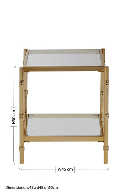 Kensington Townhouse Two Tier Square Side Table