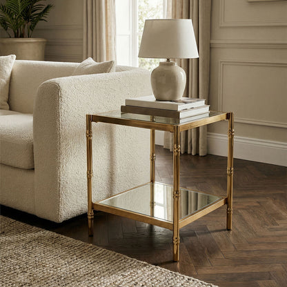 Kensington Townhouse Two Tier Square Side Table